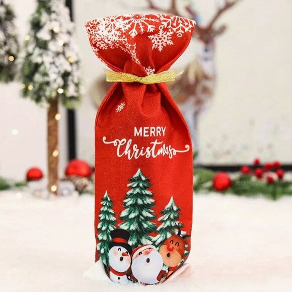 Other - 1pc Christmas Wine Bottle Decorations